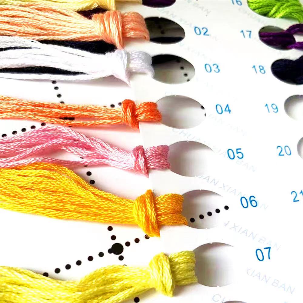 ZZ6025 Cross Stitch Kits Cross - огляд і ціна Cotton Embroidery Thread Skeins
