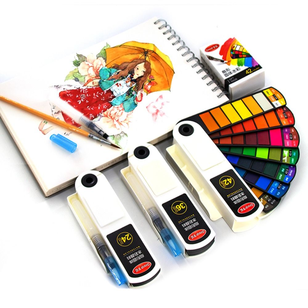 Folding Watercolor Paint Set 1 - огляд і ціна Watercolor Paint Set Solid Pigment