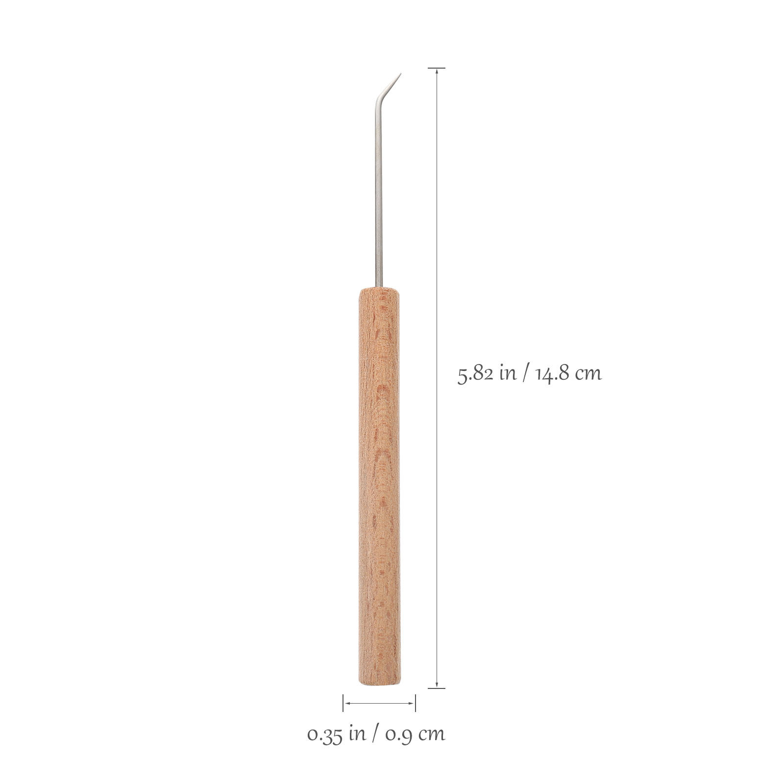 1Pcs Exquisite Wood Handle Cro - огляд і ціна Wooden Crochet Hooks Ergonomic Handle