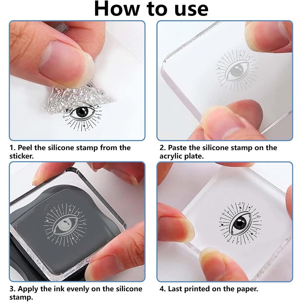Moon Phase Crystal Rubber Stam - огляд і ціна Clear Silicone Stamps For Card Making